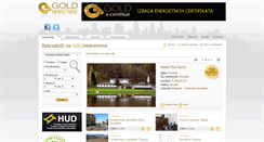 Desktop Screenshot of gold-nekretnine.com