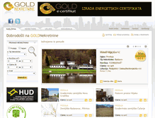 Tablet Screenshot of gold-nekretnine.com